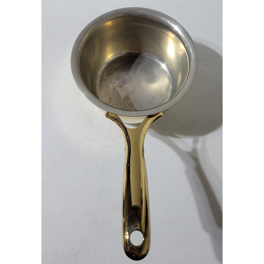 P-Tal Brass Saucepan Insulated Heat Resistant Handle 2 qt. - Picture 3 of 5